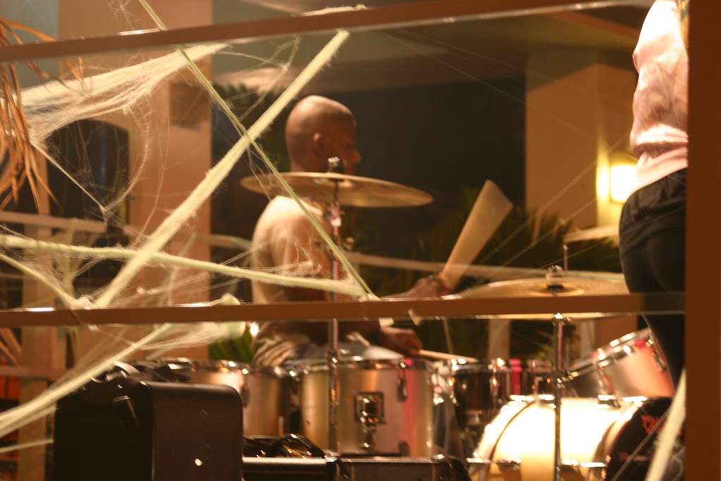 Jean on drums